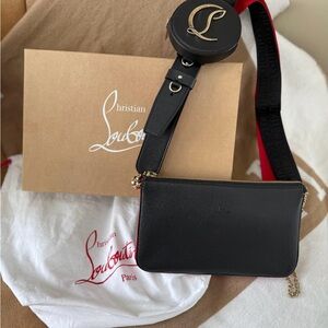 Christian Louboutin Black Loubila Crossbody Bag